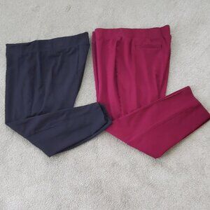 Women's Pull On Crop Dress Pants (Two Pair)